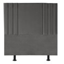 Ver imagem 1 de Cabeceira Cama Box Solteiro Estofada Grécia 140 Cm Linho:cinza Escuro
