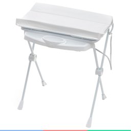 Kit Banheira Banho Bebê Galzerano Classic Branca 20L + Suporte com Trocador + Redutor + - 8