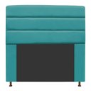 Ver imagem 1 de Cabeceira Estofada Turim 100CM Solteiro Suede Azul Turquesa - D A DECOR