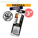Ver imagem 4 de Espátula Curva - Premium Aço Inox Espatula Cozinha Lanche Chapeiro Chapa Hamburguer Cortar - Panami