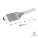 Ver imagem 2 de Espátula Curva - Premium Aço Inox Espatula Cozinha Lanche Chapeiro Chapa Hamburguer Cortar - Panami