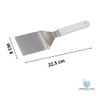 Espátula Curva - Premium Aço Inox Espatula Cozinha Lanche Chapeiro Chapa Hamburguer Cortar - Panami - 2
