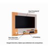 Painel Dunas para Tv de até 50 - Off White/natural - Bege Claro - 3