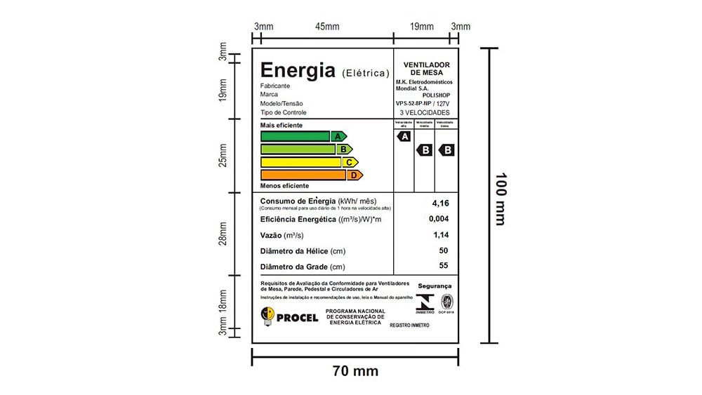 Ventilador de Mesa Polishop - New Ultra Wind Wide - 50Cm | 220V