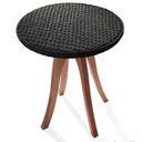 Ver imagem 5 de Mesa De Apoio Esfera Ozki 62 Cm Madeira Eucalipto Cedro Corda Plana Preto