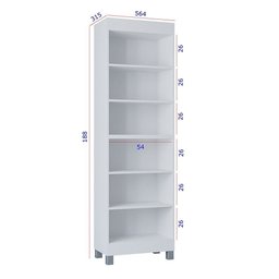 Multiuso Versati 2 Portas Design Moderno Poquema - 4