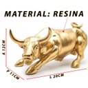 Ver imagem 3 de Estátua Touro Wall Street Decoração Investidor Bolsa Valores Enfeite Casa Escritório Resina Estatuet