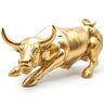 Estátua Touro Wall Street Decoração Investidor Bolsa Valores Enfeite Casa Escritório Resina Estatuet - 1