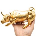 Ver imagem 4 de Estátua Touro Wall Street Decoração Investidor Bolsa Valores Enfeite Casa Escritório Resina Estatuet