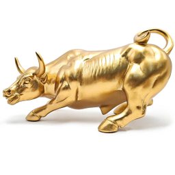 Estátua Touro Wall Street Decoração Investidor Bolsa Valores Enfeite Casa Escritório Resina Estatuet - 7