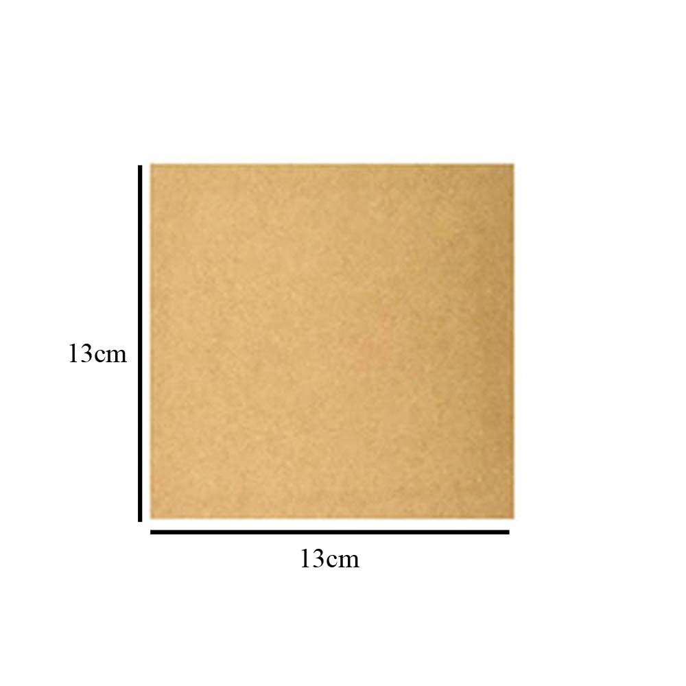Kit com 125 Placas mdf lisa 3mm Tamanho 13X13CM | MadeiraMadeira