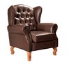 Poltrona Imperador Chesterfield Capitonê Bergere Provençal - Couríssimo Café - 1
