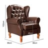Poltrona Imperador Chesterfield Capitonê Bergere Provençal - Couríssimo Café - 3