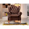 Poltrona Imperador Chesterfield Capitonê Bergere Provençal - Couríssimo Café - 2
