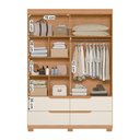 Ver imagem 3 de Guarda Roupa Doble Quarto com 4 Portas e 4 Gavetas Freijo/off White