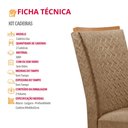 Ver imagem 5 de Conjunto com 2 Cadeiras Lisa MDF para Sala de Jantar Moderna Mobília