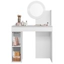 Ver imagem 5 de Penteadeira Camarim Aurea com 1 Gaveta 1 Porta Espelho e Led Branco