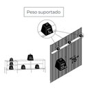 Ver imagem 3 de Rack com Painel Ripado MDF Piso Teto para TV até 75 Polegadas 238x244cm Cumaru e Opala Orla