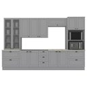 Ver imagem 1 de Cozinha Modulada 7 Pecas 343 Cm Ce172 Americana Cinza Calcare Henn