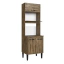 Ver imagem 1 de Paneleiro Forno Duplo 3 Portas Light Marrom/Itauba