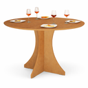 Ver imagem 5 de Mesa de Jantar Redonda Elisa 4 Lugares 90x90 Base em X em Mdf - Nature