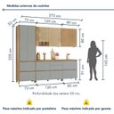 Ver imagem 2 de Cozinha Rainha 5 Peças 8 Portas 100% Mdf
