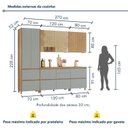 Ver imagem 3 de Cozinha Rainha 5 Peças 8 Portas 100% Mdf
