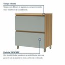 Ver mais imagens de Cozinha Rainha 5 Peças 8 Portas 100% MDF Verde/Nature