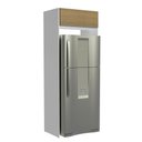 Ver imagem 6 de Porta Geladeira Glamy 1 Porta Basculante Branco Rustic
