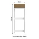 Ver mais imagens de Porta Geladeira Glamy 1 Porta Basculante Branco Rustic