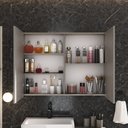 Ver imagem 2 de Espelheira para Banheiro 2 Portas 3 Prateleiras