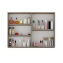 Ver imagem 3 de Espelheira para Banheiro 2 Portas 3 Prateleiras