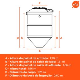 Fossa Séptica Biodigestor 1.500l/dia Fortlev - 3