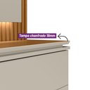 Ver imagem 5 de Painel Home P/ Tv até 75 Polegadas C/ Led 2 Prateleiras 2 Portas 2 Nichos Nature / Off / Petra