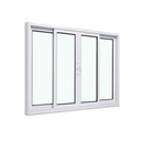 Ver imagem 3 de Janela de Correr 4 Folhas Alumínio Branco 120x120 Linha 25 Jade