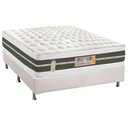 Ver imagem 1 de Cama Box Casal: Colchão Molas Castor Bonnel Silver Star Air DF + Base CRC Courano Branco(138x188)