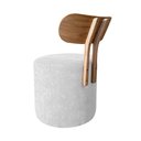 Ver imagem 3 de Poltrona Puff Júlia Conforto/moderno para Sala e Recepção - Branco