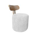Ver imagem 1 de Poltrona Puff Júlia Conforto/moderno para Sala e Recepção - Branco