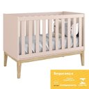 Ver imagem 5 de Dormitório Completo Infantil Classic 3 Portas, Cômoda 6 Gavetas, Berço Rosa Fosco com Pés Madeira Na