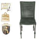 Ver imagem 3 de Mesa Ascoli 120 Cm com 6 Cadeiras Cannes de Alumínio Trama Verde