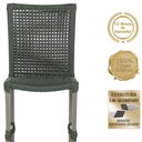 Ver imagem 4 de Mesa Ascoli 120 Cm com 6 Cadeiras Cannes de Alumínio Trama Verde