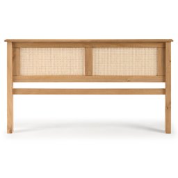 Cabeceira de Cama Madeira e Rattan - 1