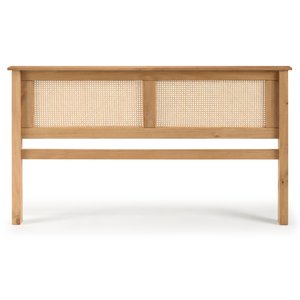 Cabeceira de Cama Madeira e Rattan