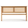Cabeceira de Cama Madeira e Rattan - 1