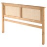 Cabeceira de Cama Madeira e Rattan - 2