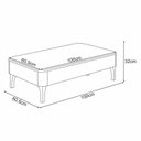 Ver imagem 4 de Estante Home Theater Virtus Cinamomo Off White com Mesa de Centro Liz e Aparador Fiero Off White -