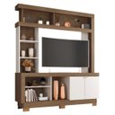 Ver imagem 1 de Estante Bilbau Carvalho Oak Off White para Tv até 50 Polegadas 160cm Altura 188cm