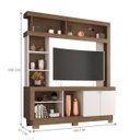 Ver imagem 2 de Estante Bilbau Carvalho Oak Off White para Tv até 50 Polegadas 160cm Altura 188cm