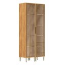 Ver imagem 2 de Kit 2 Cristaleira 2 Portas 96cm Plena