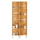 Ver imagem 6 de Kit 2 Cristaleira 2 Portas 96cm Plena